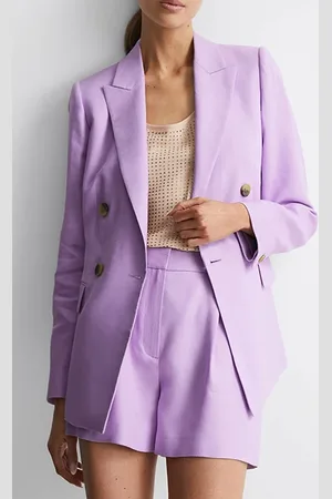 Reiss Hollie-db Blazer Lilac