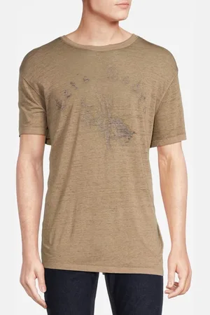 John Varvatos Ss Crew Tee - Lets Rodeo Mushroom