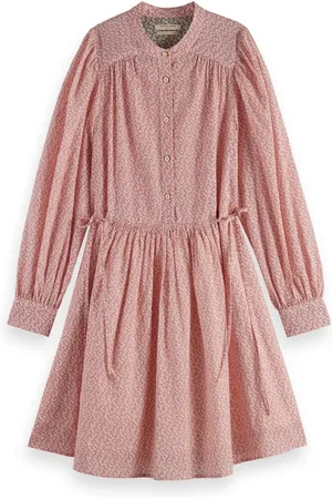 Scotch&Soda All Over Printed Mini Dress Coral