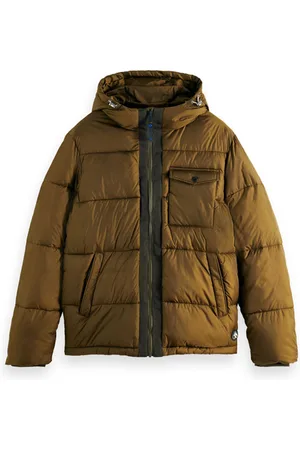 Scotch&Soda Hooded Puffer Jacket Military