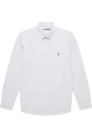 French Connection Oxford Ls Stone/marine