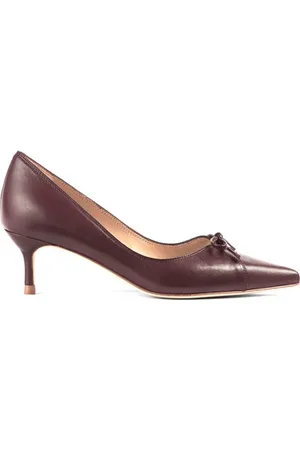 LK Bennett Missy Lace Up Overlay Cou Wine