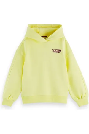 Scotch&Soda Voluminous Sleeve Organic Cotton Hoodie Popcorn