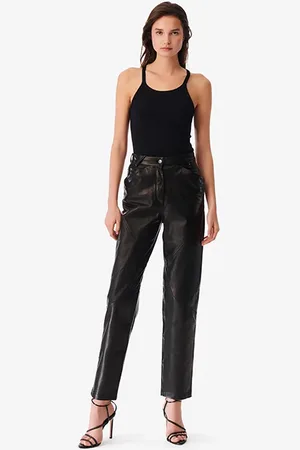 IRO Hazel Leather Pant In Black