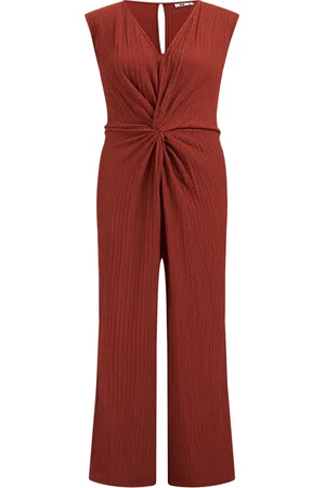 WE Fashion Jumpsuit Cinnamon Brown