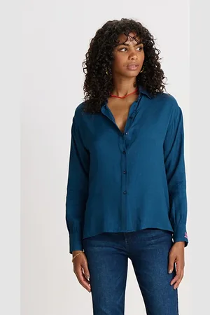 POM Amsterdam Blouse - Milly Eternal Blue