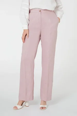 Elena Miro Linen Trousers Pink