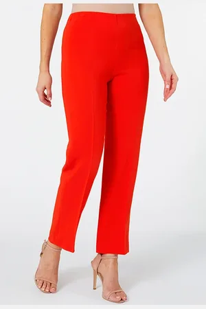 Elena Miro Slim-fit Cady Trousers Orange