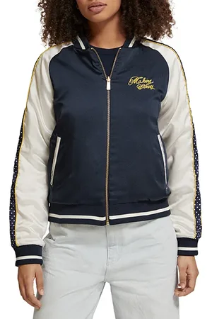 Scotch&Soda Embroidered Bomber With Contrast Detail Night