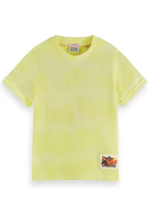 Scotch&Soda Regular-fit Tie-dye Fruit Artwork T-shirt Popcorn
