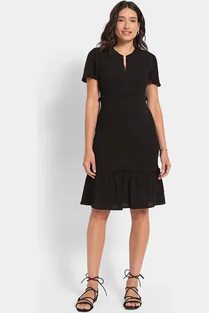 Séraphine Maternity Mini Dress Black