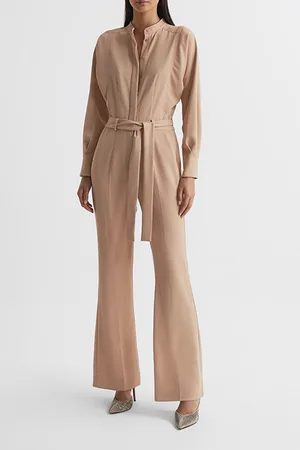 Reiss Dania Jumpsuit Nude