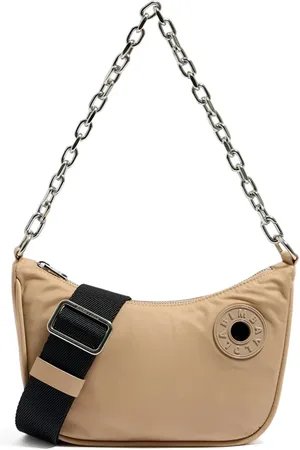 Bimba y Lola S Nude Nylon Moon Bag