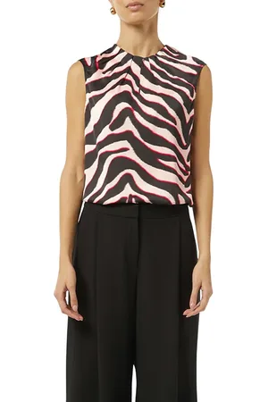 Comma, Blouses Sleeveless Pink