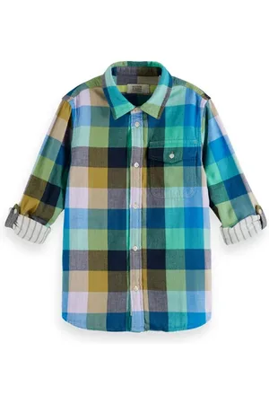 Scotch&Soda Yarn-dyed Check Bonded Long Sleeve Shirt Colourful Check