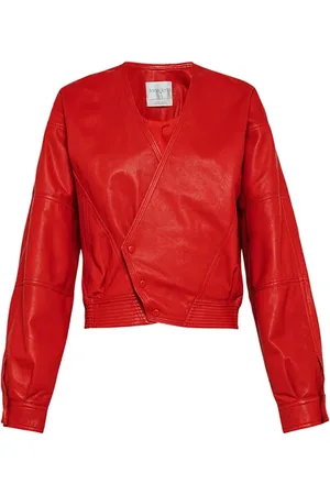 FORTE FORTE Forte Forte Nappa Leather Jacket Lips