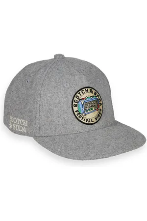Scotch&Soda Felt Cap Grey Melange