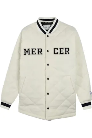 Mercer Amsterdam The Mercer-quilted Varsity Wool - Unisex CrÈme