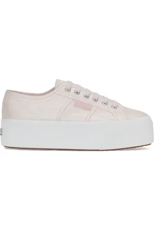 Superga 2790 Platform White-pink Fuchsia