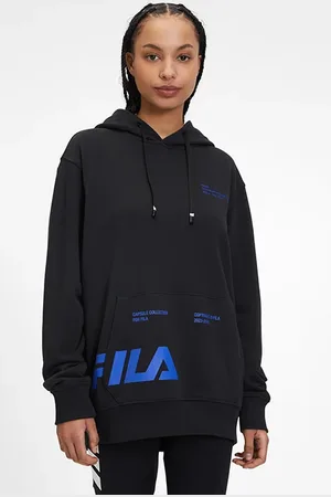 Fila Hoodie With Kangaroo Pocket, Transfer And Embroidery Detail
