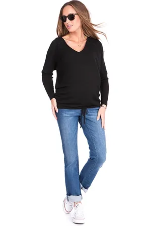 Séraphine Cropped Maternity Jacket Black