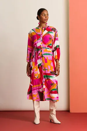 POM Amsterdam Dress - Cape Town Multi Colour