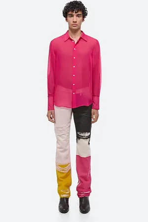 Helmut Lang Relaxed Shirt Silk Fuchsia