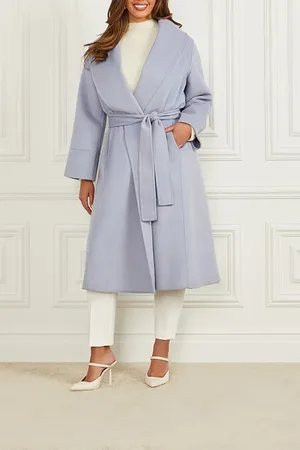 Guess GUESS Keera Coat Dust Light Wrap Blue
