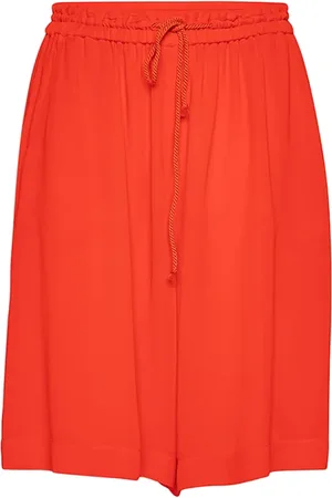 FORTE FORTE Forte Forte Eco Friendly Viscose Georgette Track Shorts Orange