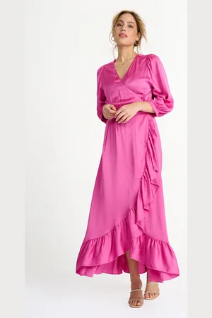 POM Amsterdam Dress - Pink Love Satin