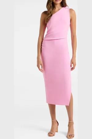 Forever New Shiloh Bodycon Midi Dress Taffy Pink
