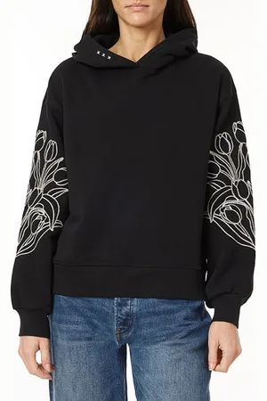 Scotch&Soda Classic Hoodie Black Night Tulips