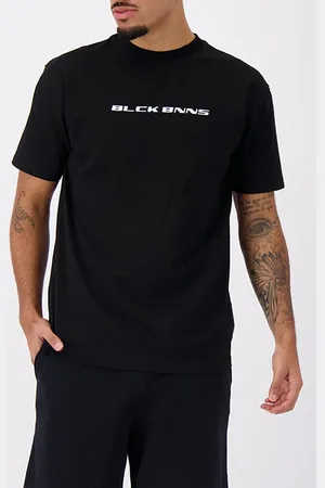 Black Bananas Cursive Script Tee Black