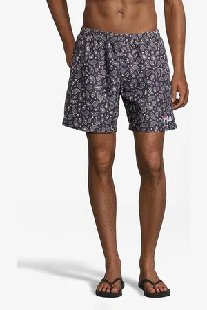 Fila Seoul Aop Beach Shorts Black Praisley Aop