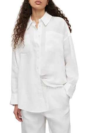 AllSaints Inez Shirt Chalk White