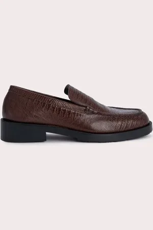 By Far Rafael Sequoia Lizard Embossed Leather Sequoia
