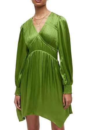 AllSaints Esta Dress Cactus Green