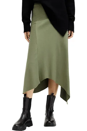 AllSaints Gia Skirt Grass Green