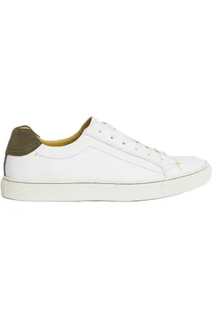 White Stuff Noah Leather Trainer Bril White