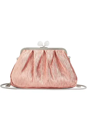 LK Bennett Lainey Snaplock Clutch Bag Pink