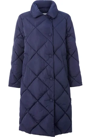 Rich & Royal Quilted Nylon Coat Midnight Blue