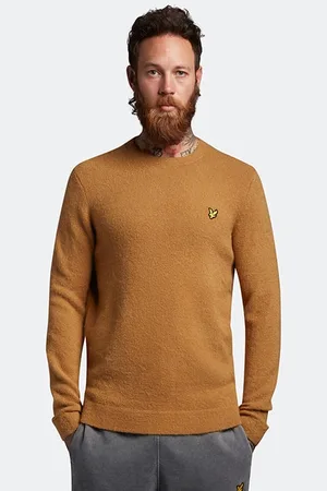 Lyle & Scott Brushed Crew Neck Anniversary Gold