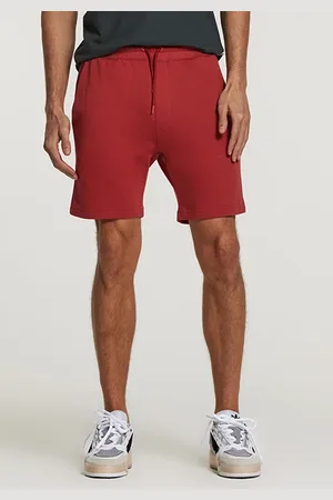 Shiwi Men Sweat Shorts Solid Steve Tandori Spice Brown