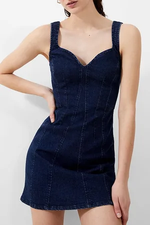 French Connection Cara Denim Dress Mid Wash