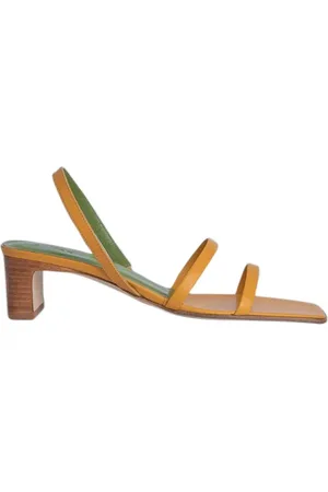 By Far Renata Nude Orange Leather