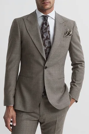 Reiss Chewton-sb 1b Peak Micro Brown