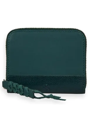 Scotch&Soda Mini Leather Wallet Bottle Green