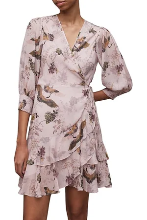 AllSaints Ari Peggy Dress Dusty Pink