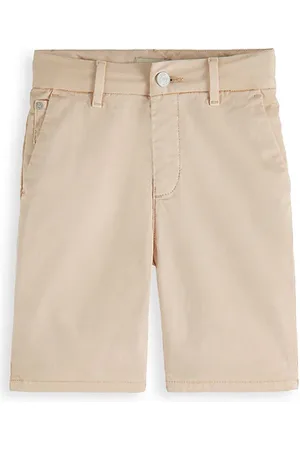 Scotch&Soda Garment Dyed Hem Print Detail Chino Shorts Peach