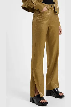 French Connection Cammie Shimmer Trousers Brown